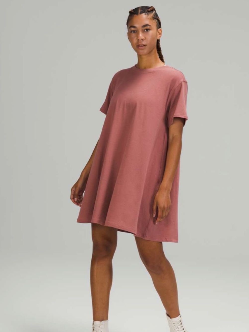 EUC Lululemon All Yours Tee Dress- Spiced Chai